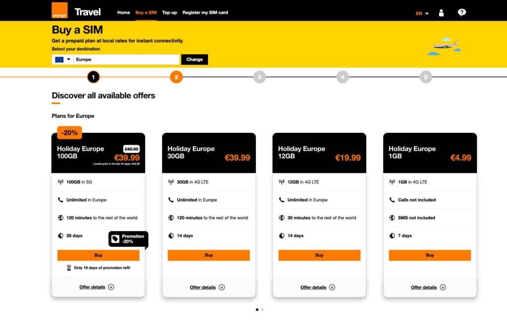 Best eSIMs for Travelers orange travel esim